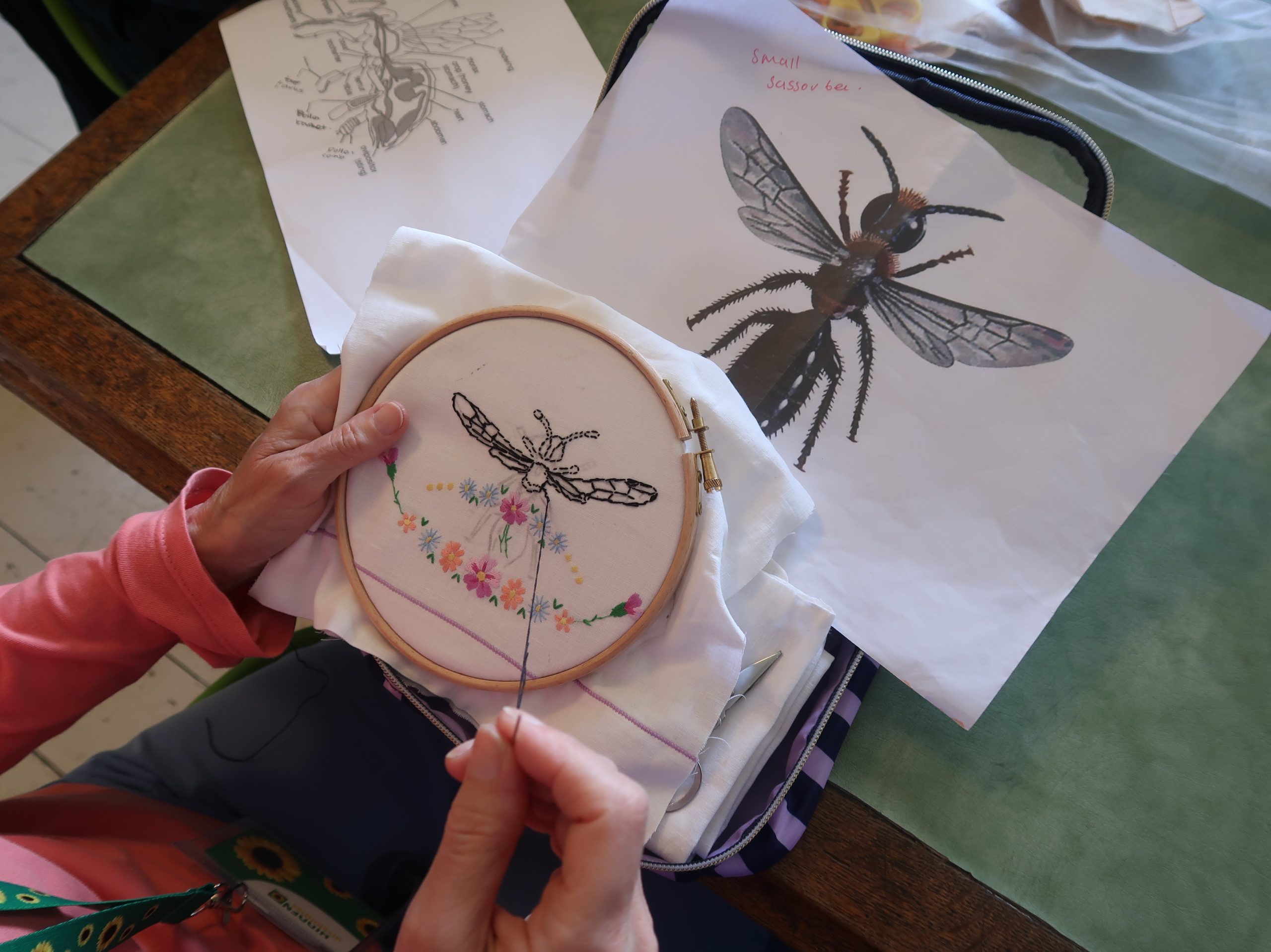 Workshop: Embroidered Bees